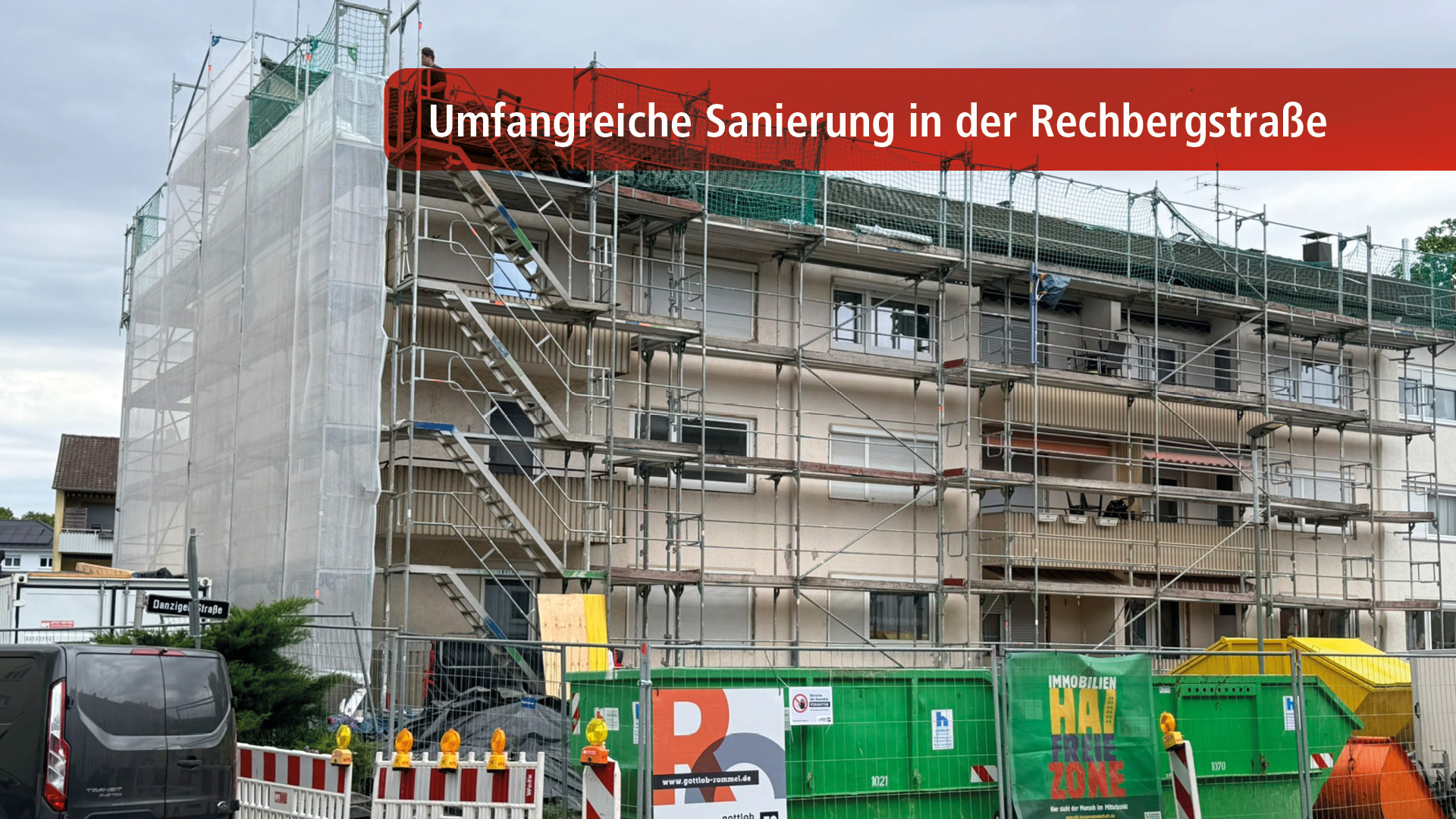 Umfangreiche Sanierung in der Rechbergstraße Umfangreiche Sanierung in der Rechbergstraße